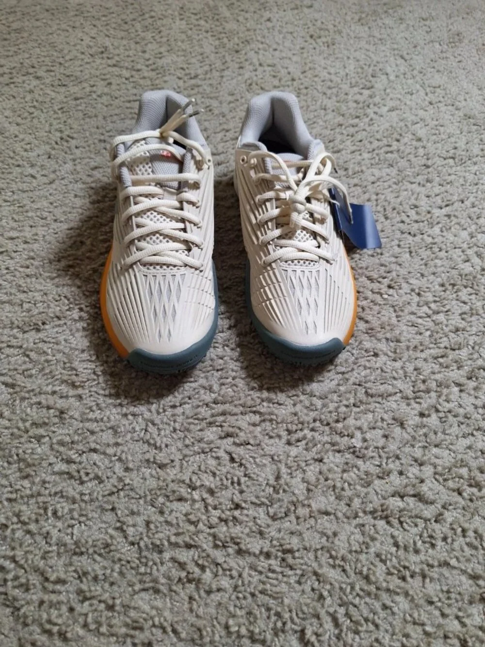 Yonex Power Cushion Sonicage Cream Orange Gray Unisex Tennis Shoes Size 7.5/9